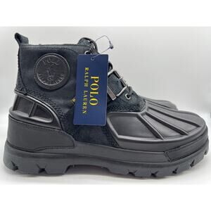 Polo Ralph Lauren Oslo Black Low Boots HydroGuard Men's 11D NEW